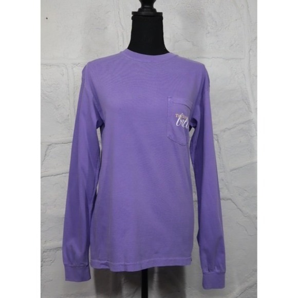The Southern Belle Purple Long Sleeved‎ Pocket Tee - Size S - Picture 1 of 7